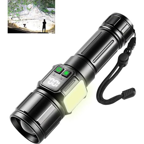 Wiederaufladbare Mini-LED-Taschenlampe, wiederaufladbar, für den Werkstatteinsatz, LED-Arbeitsleuchte, COB-Arbeitsleuchte, mit Magnetfuß und USB-C-Ladeanschluss (1/5)