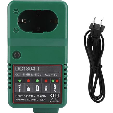 Chargeur Ni-MH multi-niveaux 7,2V-18,0V DC pour batterie MAKITA - Prise US (1/5)