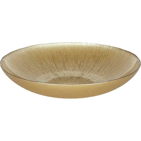 Dore SCHALE 30cm GOLD schimmerndes GLAS Glamour (1/4)