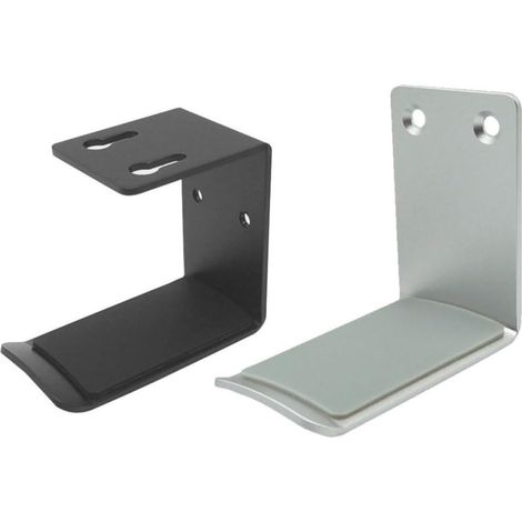 2pièces Support Casque Aluminium avec Patins Silicone Antidérapants Crochet Fixation sans Perçage pour Bureau Protection et Rangement Casque Audio Lot (1/5)