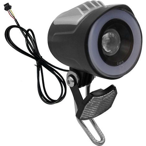 QD228 Elektrischer Fahrradscheinwerfer E-Bike Frontlicht Hupe Licht--