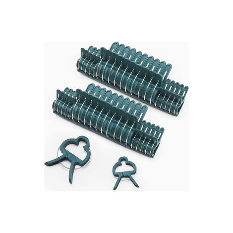 Lot de 60 pinces à plantes – Clip de support pour tige de tomate, vigne ou orchidée – Attache réutilisable pour jardin potager