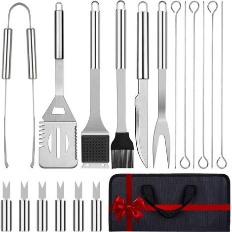 Kit d'accessoires de barbecue - Ensemble de 21 ustensiles de barbecue (1/5)