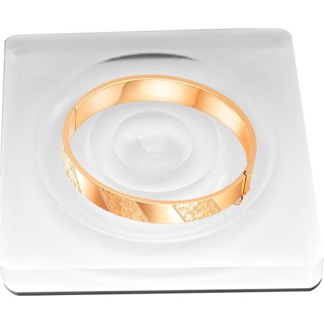 Présentoir à Bracelets Plateau de Perlage pour Création de Bijoux - Boîte De Rangement En Acrylique Ésthétique Pour Bureau, Coiffeuse, Salle De Bain, Table De Nuit Et Entrée - Organisation (1/5)
