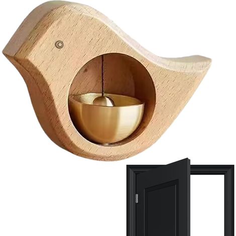 Sonnette De Porte Magnétique – Sonnette Suspendue En Forme D'oiseau  Alarme Magnétique Pour Entrée, Maison, Magasin, Décoration De Jardin, Rappel De Porte, Aspiration Facile (1/3)