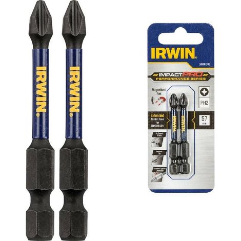 IRWIN KOŃCÓWKA UDAROWA PH2 x 57mm/2szt.