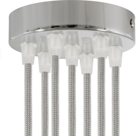 Tube métallique pour projecteur creative-cables e14 titanium satin-kspotme14tis