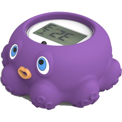 Thermomètre de bain pour nouveau né chambre et lecture rapide précise l'eau avec alarme silencieuse (1/4)