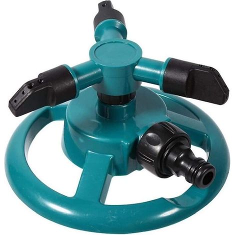 Arroseur de jardin durable à trois bras rotatifs, arroseur automatique à rotation à 360 degrés pour tuyau d'arrosage (1/5)