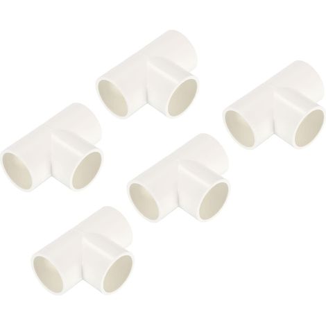 5 Paquet PVC Tuyau Raccords 3 Voie Couplage Prise 32mm Id (1/5)