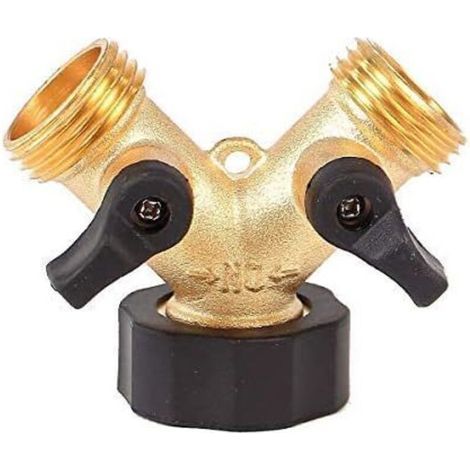 2-voies Y-Distributeur pour tuyaux d'admission, 3/4 Pouces pour Connexion de 2 Appareils (YV03)-Fei Yu (1/5)