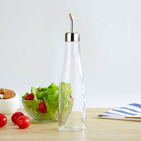 300 ml robuste Acryl-Ölflasche, Flüssigkeitsbehälter für Gewürze, Essig, für den Einsatz in der Küche, im Restaurant oder zu Hause (1/5)