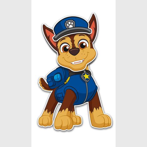 Sticker 3D - Chase Poursuite de la Pat'Patrouille - 14x20 cm
