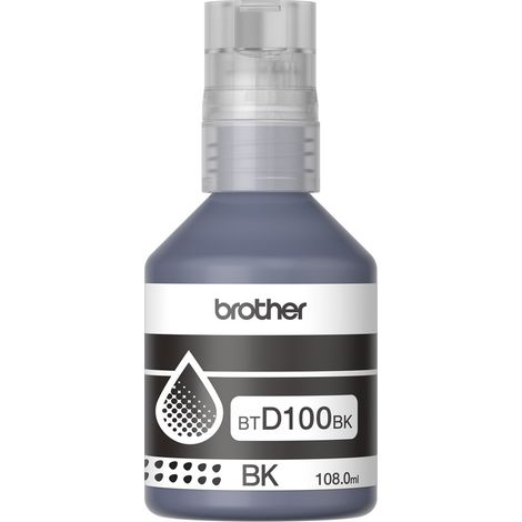 Recharge d'encre originale pour imprimante Brother BTD100BK (1/2)
