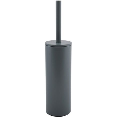Escobillero con soporte de acero AKIRA Gris mate Spirella