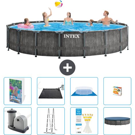 Prism Frame Pool Rund - 549x122 cm - 9-teilig S559
