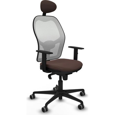 Sedia da Ufficio Piqueras y Crespo 1D036G1 Bianco Marrone scuro (1/5)