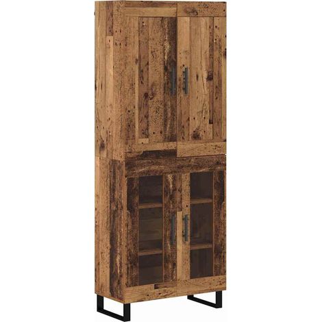 Haut Armoire Bois ancien 69,5 x 34 x 180 cm Bois d'ingénierie vidaXL (1/5)