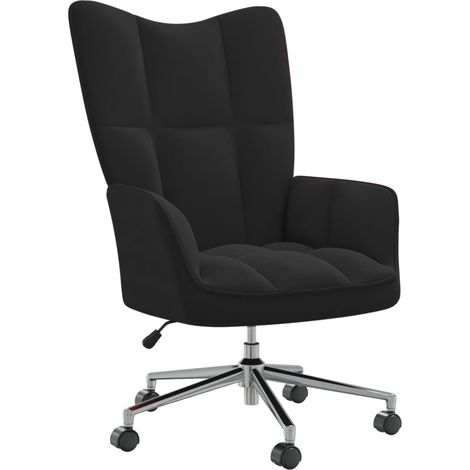 Chaise de relaxation Noir Velours 8 (1/5)