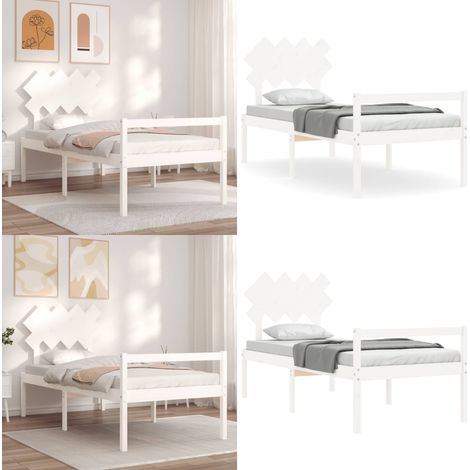 Lit pour personne âgée et tête de lit simple bois massif - lit senior - lits senior - Home & Living (1/5)