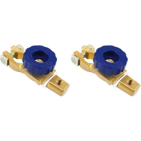 BUNTHAUS Coupe-batterie 12 V/24 V - Interrupteur principal de batterie de voiture - Interrupteur principal pour voiture, camion, bateau (Lot de 2)