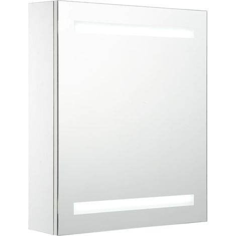 Armoire de salle de bain à miroir LED 50x14x60 (1/5)