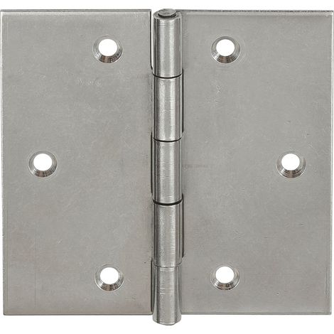VORMANN Tür-Scharnier kantig B10xH100mm,gerollt Edelstahl,rostfrei (1/5)