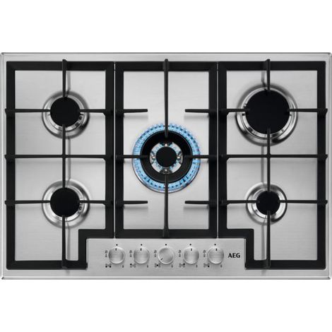 Placa de cocina AEG HGB75400SM PLATA