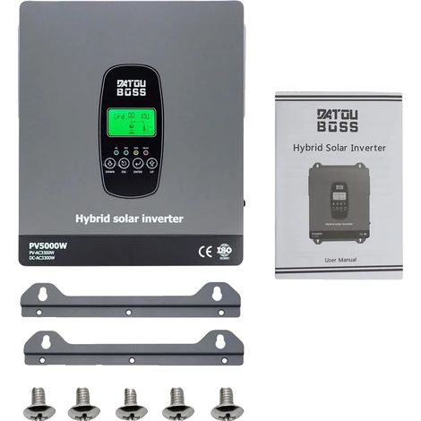 Inversor solar híbrido, onda sinusoidal pura, alta eficiencia, 3300 W 24 V (1/2)