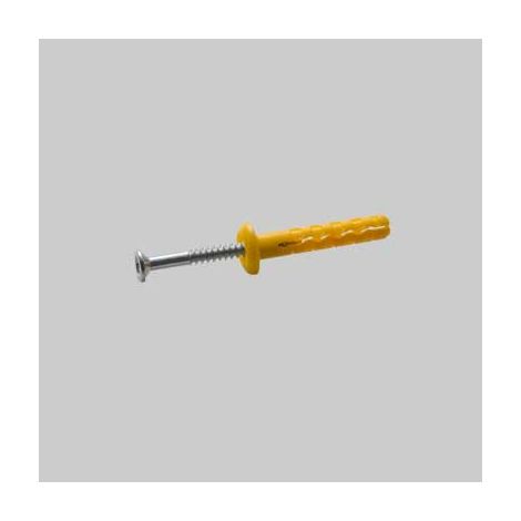 'TASSELLO NYLON A PERCUSSIONE ''DEVIL'' mm 6 x 38 - profondità minima foro 50 mm Q.TA 200' mm 6 x 38 - profondità minima foro 50 mm