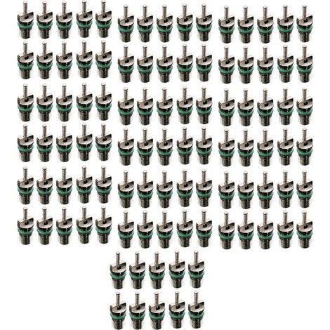100Pcs Résistant À La Chaleur Réfrigérant de L'Assortiment 134A D'Aiguilles de Noyau de Valve À Ca R134A de Voiture (1/2)