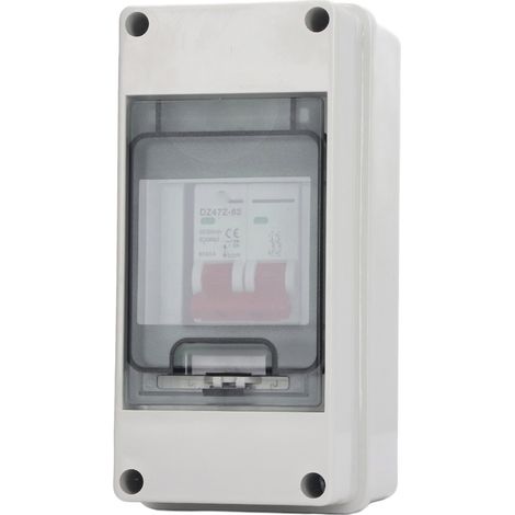 Interrupteur sectionneur DC 500V 32A pour panneaux solaires, étanche IP65, coupure photovoltaïque extérieure, boîtier robuste, protecteur de circuit. (1/5)