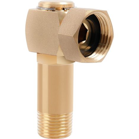 Drehbarer Gartenschlauchadapter aus Messing, geeignet für Rasenflächen, Gärten und Terrassen. (1/5)
