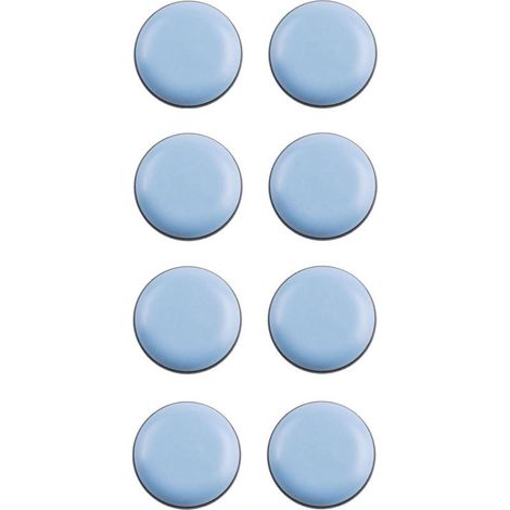 Set di 8 feltrini rotondi in Teflon da 17 mm – Autoadesivi per la protezione dei pavimenti in parquet – Ideali per gambe di sedie e mobili (1/2)