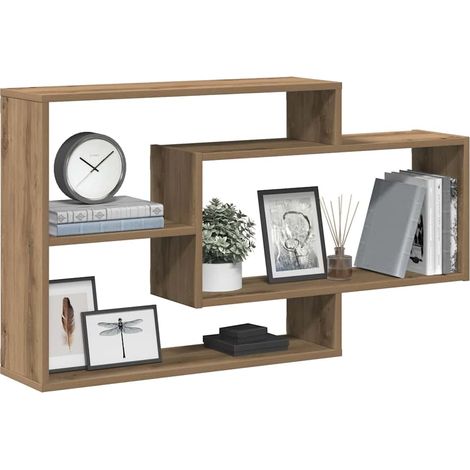 vidaXL Scaffale a Parete Rovere Artigianale 104x20x58,5 cm
