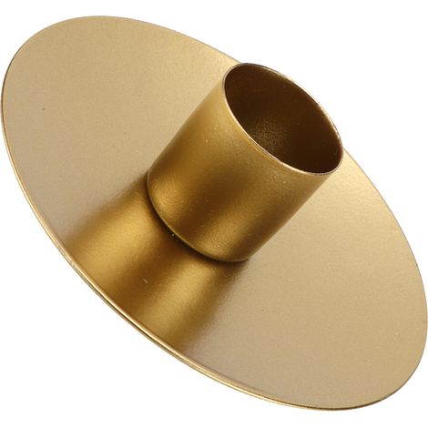 Kerzenhalter im europäischen geometrischen Design, einflammig, aus Eisen, für Hochzeiten, Dinnerpartys, Dekoration, klein, 6,7 x 6,7 x 3 cm (1/5)