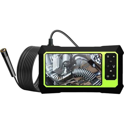 Industrie-Endoskop, Doppellinsen-Endoskopkamera für elektronische Automobilreparatur, industrielle Inspektion, wasserdichte visuelle Sonde (5 m)