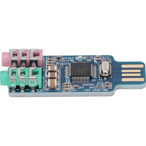 Driver Free USB Sound Card CM108 External Audio Adapter for Computer Laptop (1/5)