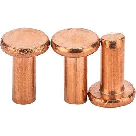 M1.5 M2. M3 M4 M5 M6 M8 Rivet à tête ronde en cuivre rouge massif Clou (1/5)