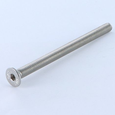 Vis métaux Inox A2 FHC tête fraisée empreinte hexagonale creuse Clé de 3 HC3 M5X80 Filetage total-10 pièces