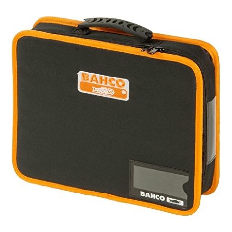 Bahco – Sac à outils polyester 600D – Dimensions 330x275x62mm – Supports caoutchouc pour outils – Poignée caoutchoutée pour transport confortable