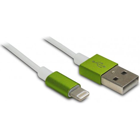 Câble pops cable MFI /USB-A pour iPhone iPad 1 m - vert