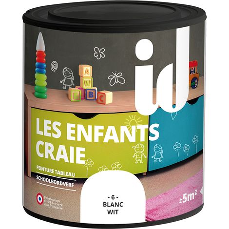 Peinture craie blanche 500ml – Laque lavable pour bois et murs – Séchage rapide ±4h – Fabrication française (1/5)