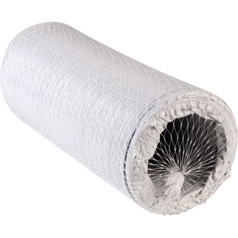 Wallair N52856 Flexibler Spiralschlauch Kunststoff (Ø x L) 12.7 cm x 6 m Weiß