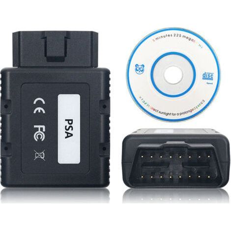 PSA COM Bluetooth Diagnostic Kit Lexia3 PP2000 - Wireless Interface for Peugeot, Citroën and DS Vehicles - Complete Diagnostic Tool with Windows Software (OBD2 Cable and Bluetooth Adapter) (1/5)