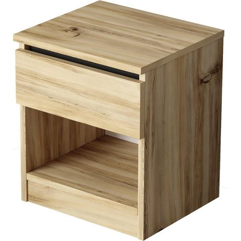 Comodino LUVIO stabile, color rovere (1/5)
