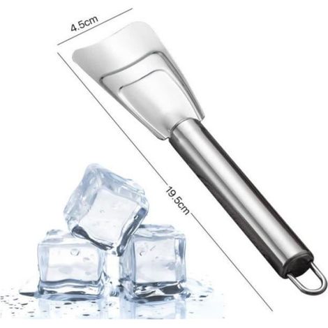 Grattoir À Glace - Acier Inoxydable - Pour Réfrigérateur Et Congélateur - 1 Pièce (1/4)