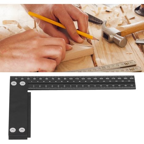 Anreißlineal für Holzbearbeitung, T-Lineal aus Aluminiumlegierung, Anreißwerkzeug, rechtwinkliges Lineal (1/5)