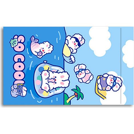 Sachet auto-scellant mignon lapin 2,
22,3 x 13,5 cm, pour encas, accessoires, cadeaux, rangement refermable, étanche, lot de lapin plongeant (1/3)