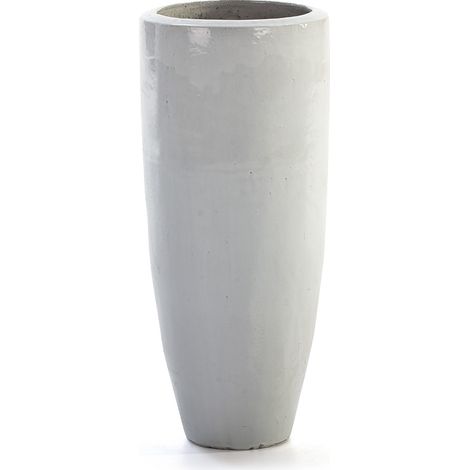 Macetero 40X40X80 Gres Blanco